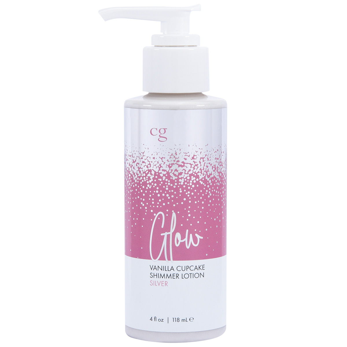 CG Мерцающий лосьон для тела CG GLOW Vanilla Cupcake Shimmer Lotion серебряные блестки 118 мл