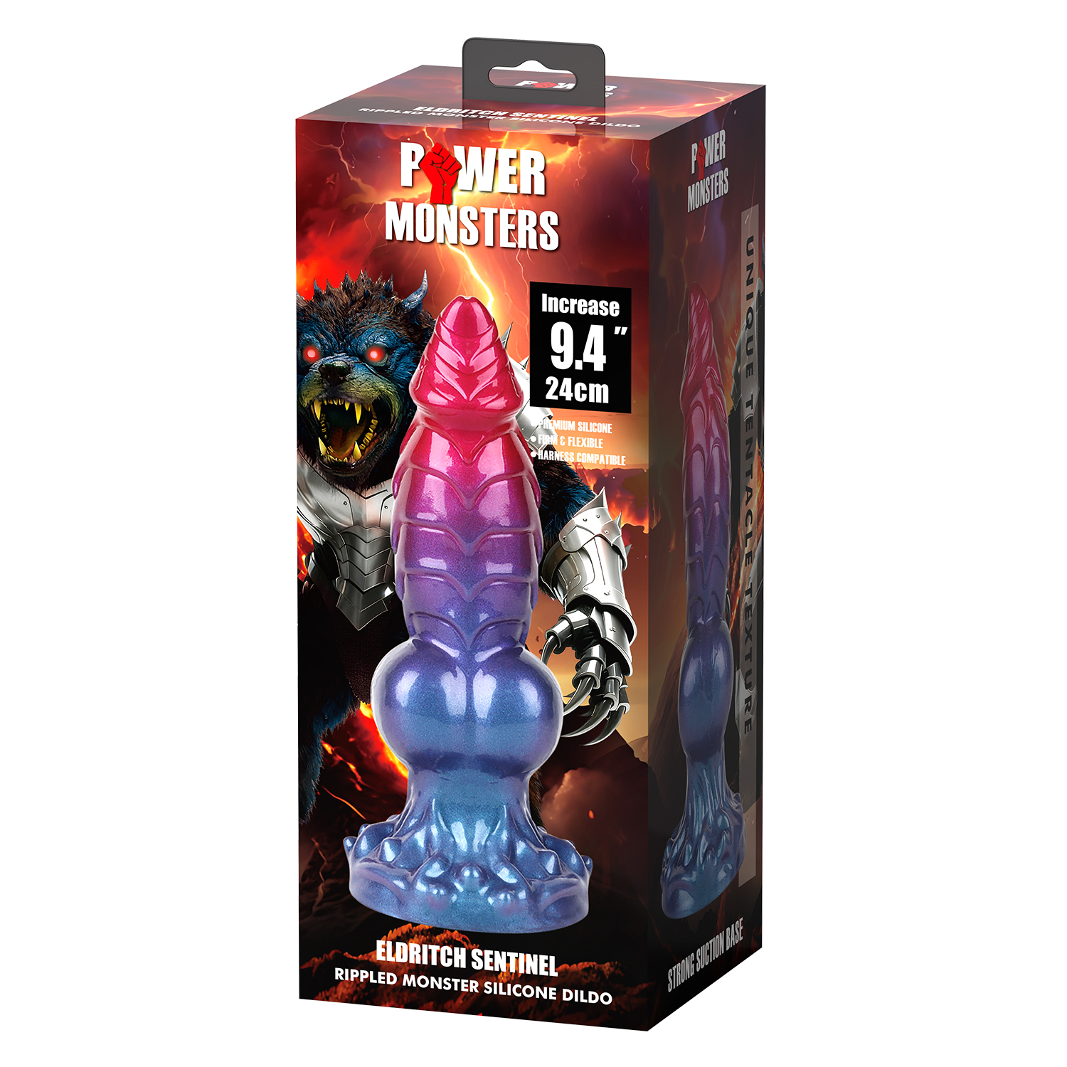 Eldritch Sentinel, фаллоимитатор на присоске, серии Power Monsters, 24 см