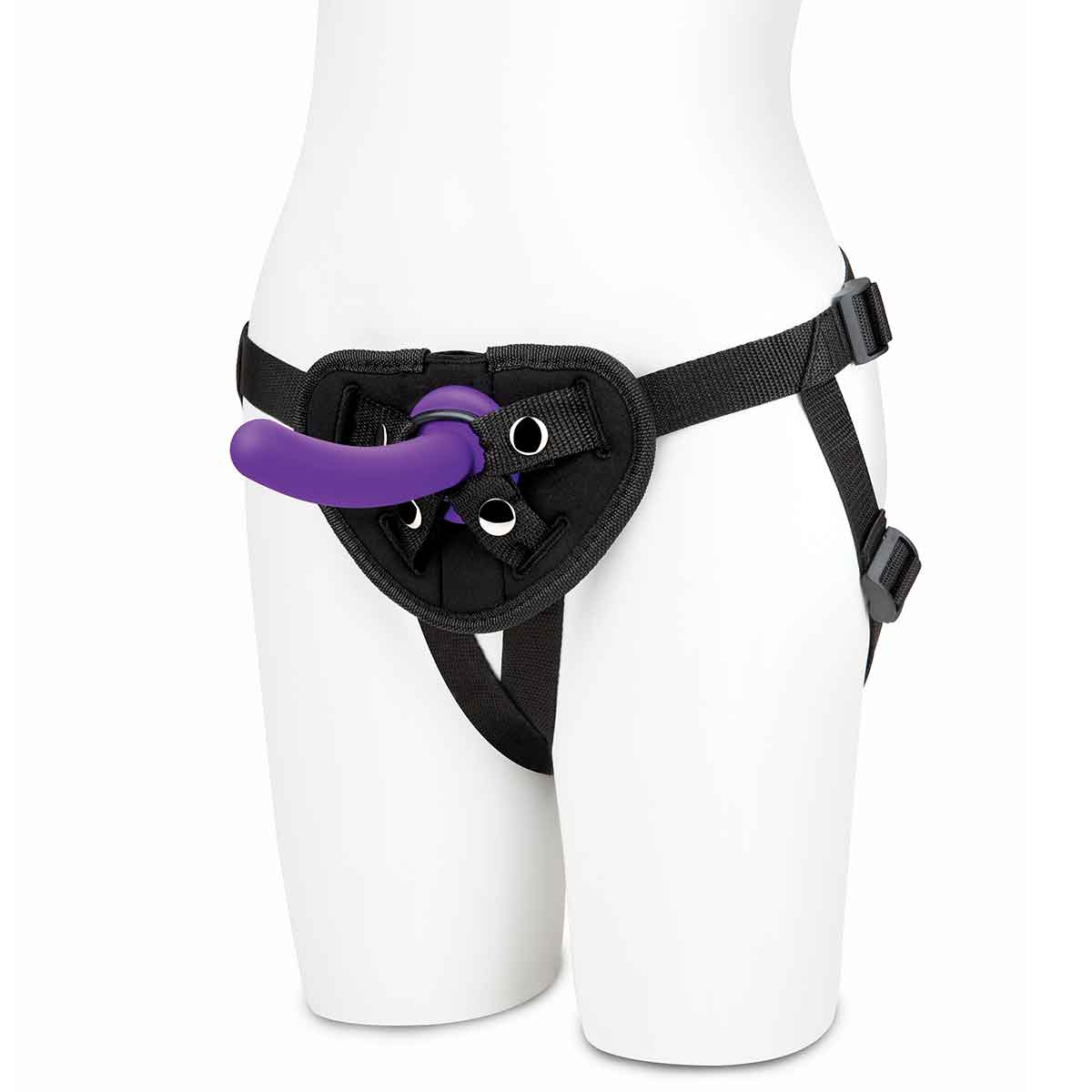 Lux Fetish Черные трусы с фаллосом для новичков Strap on Harness & 5in Dildo Set