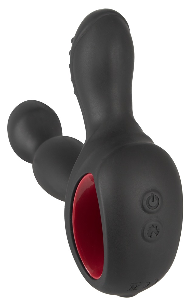 Вибромассажер простаты с нагревом и ротацией Silicone Prostate Plug
