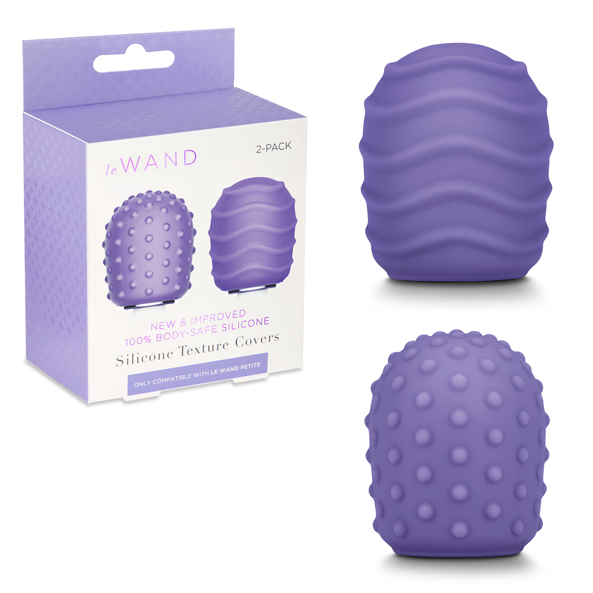 le WAND Силиконовые текстурированные насадки для мини le WAND Petite