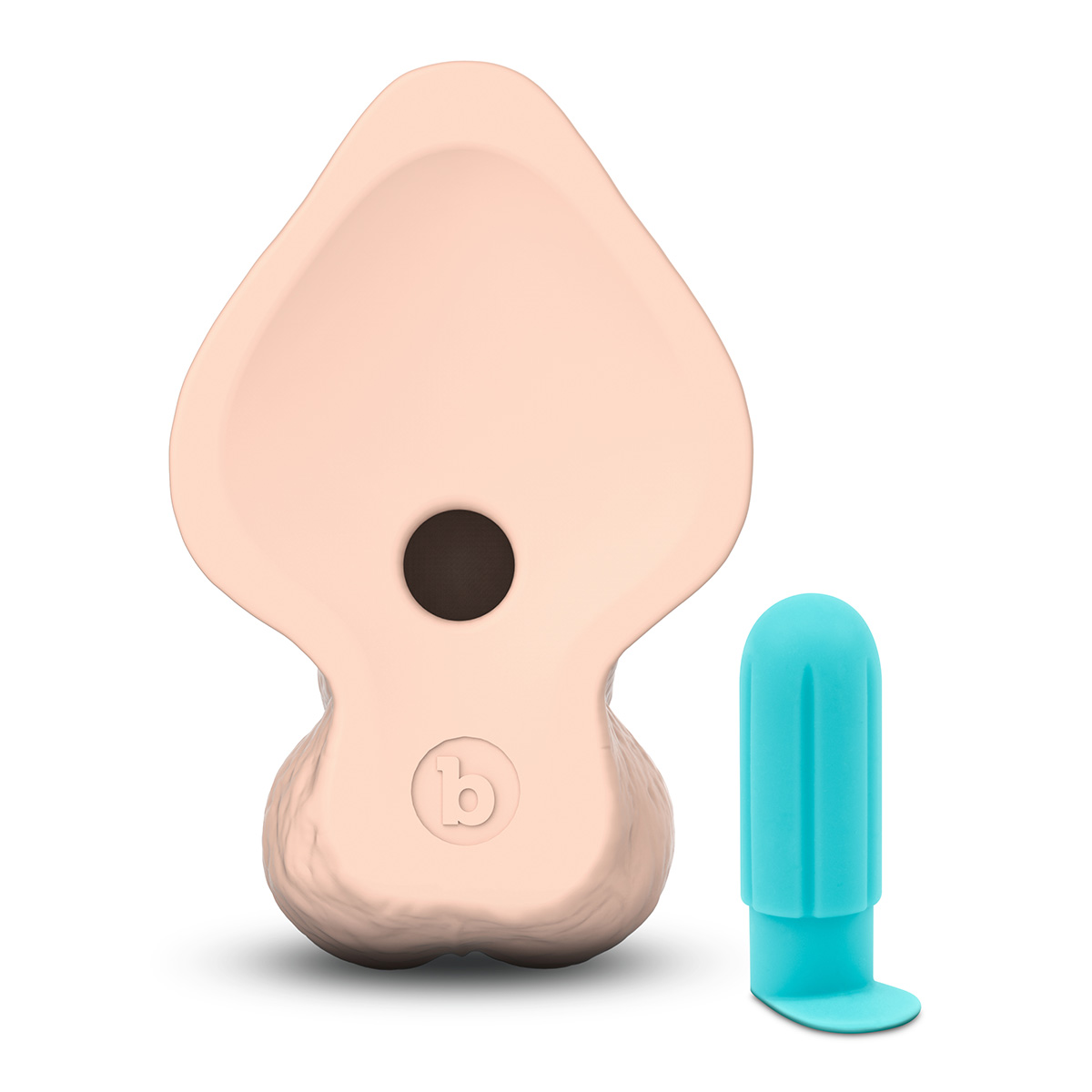 b-Vibe Анальный изогнутый фаллоимитатор SLIPSKIN REALISTIC CURVED 10 in
