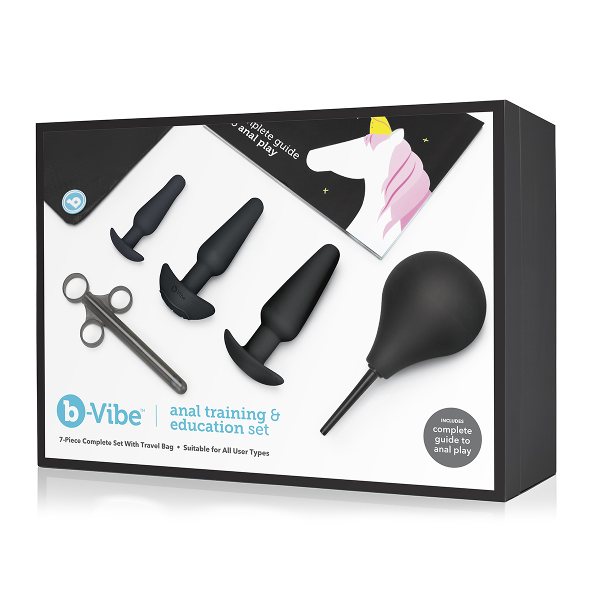 b-Vibe Набор для анального секса - подготовка и обучение B-Vibe Anal Education Set Black