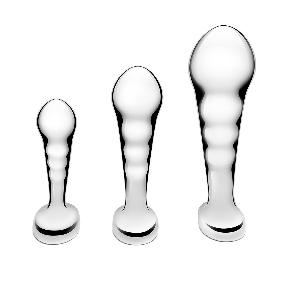 b-Vibe Набор стальных стимуляторов простаты STAINLESS STEEL P-SPOT TRAINING SET