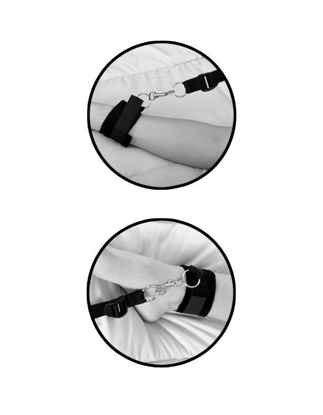 Фиксация Fetish Fantasy Series Limited Edition Wraparound Mattress Restraints - Black