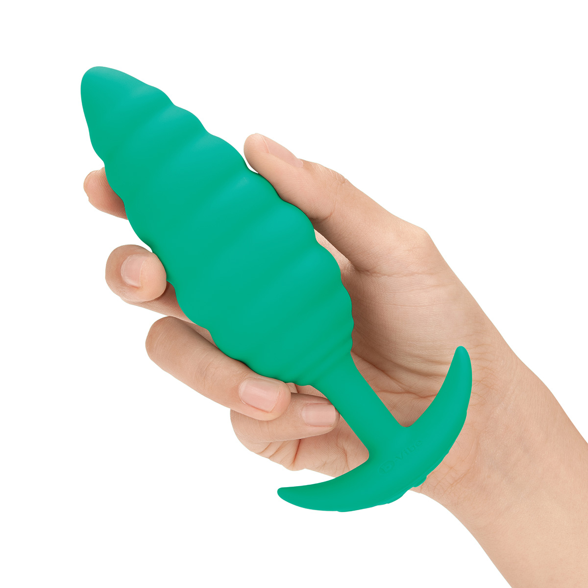 b-Vibe Ребристый текстурированный анальный плаг с вибрацией от b-Vibe Twist