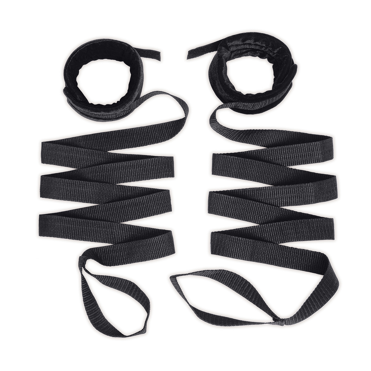 Lux Fetish Набор бондажа для пары Bondage Bed Strap & Flogger Kit