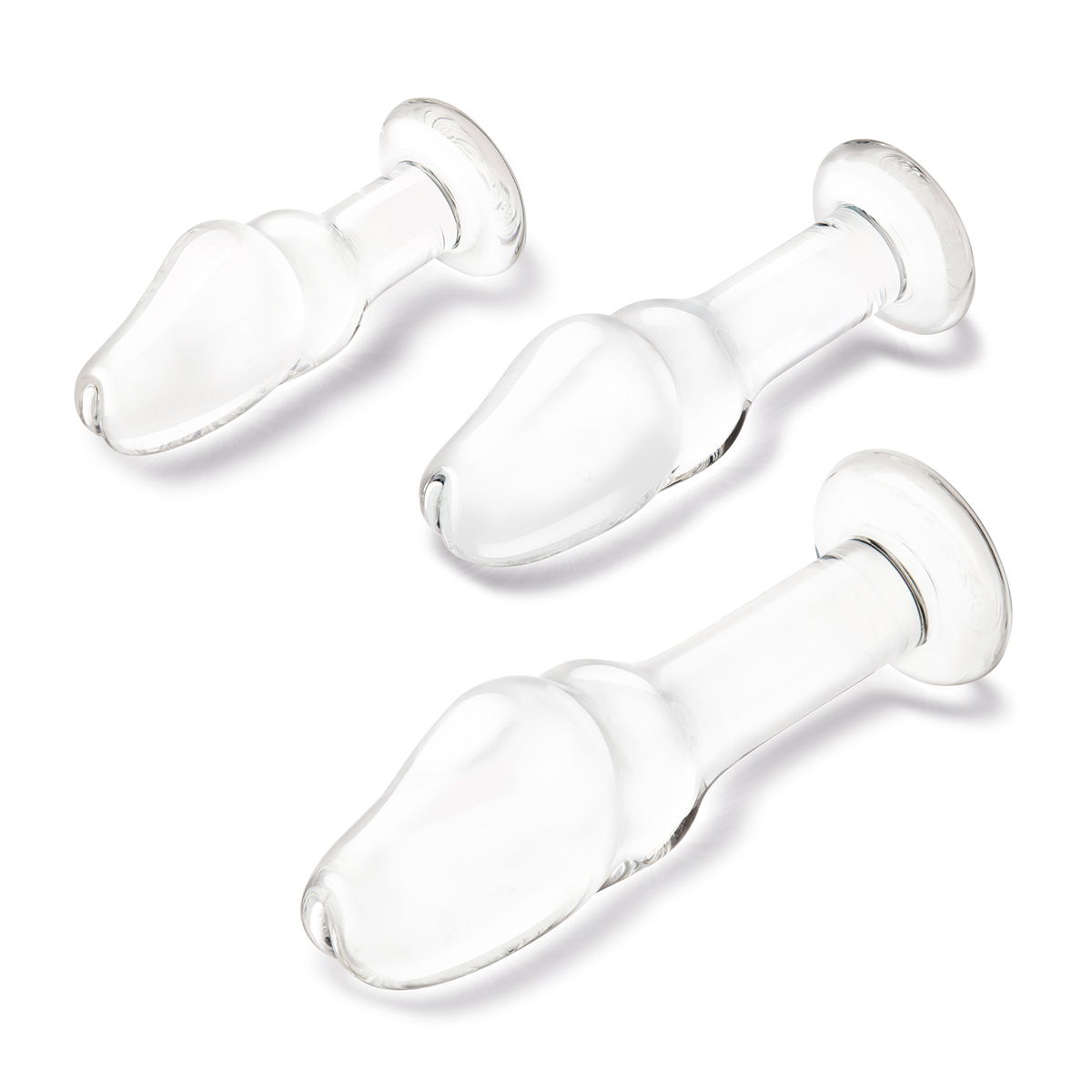 Glas Набор из трех стеклянных стимуляторов Helmet Head Glass Anal Training Kit