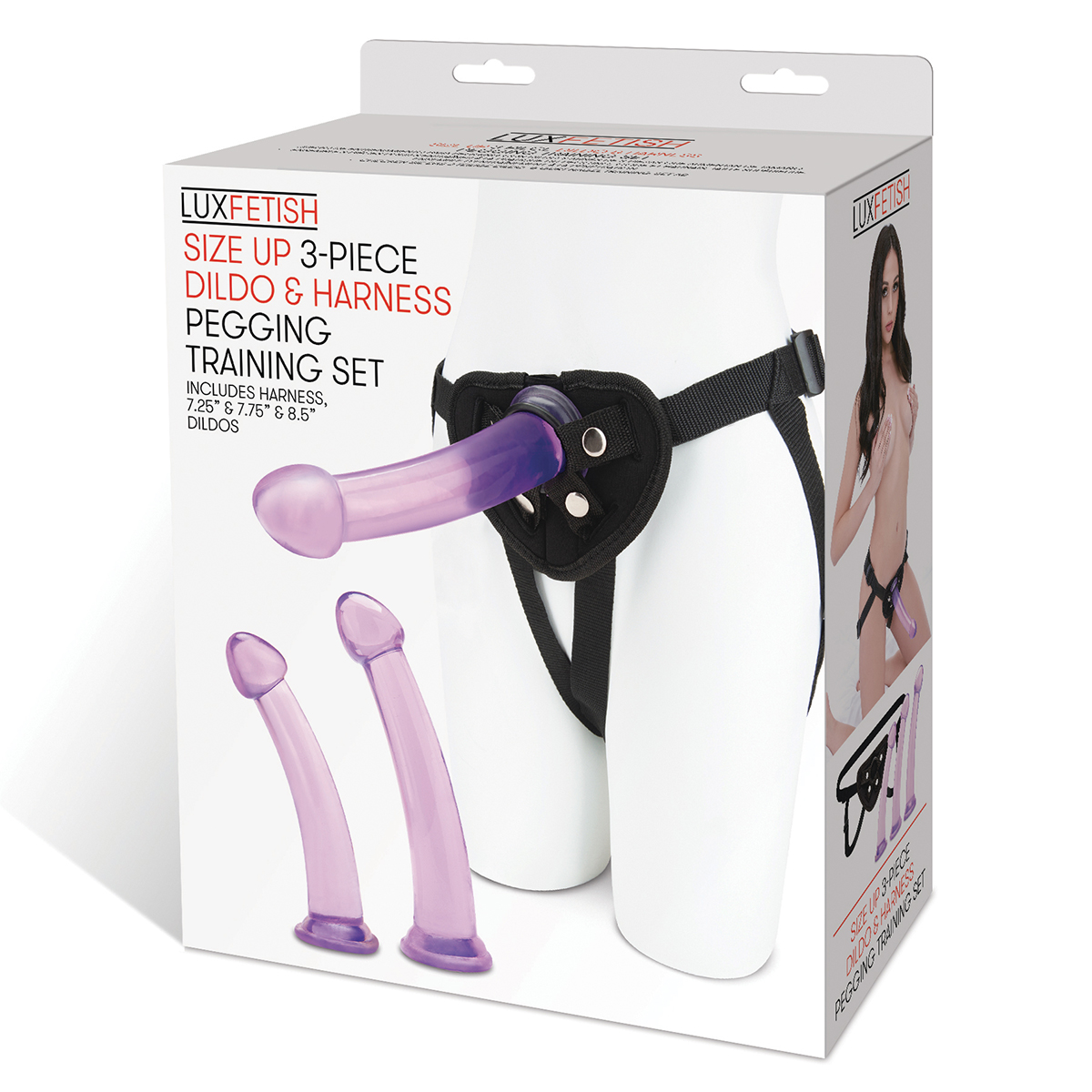 Lux Fetish Тренировочный набор с тремя стимуляторами PEGGING TRAINING SET