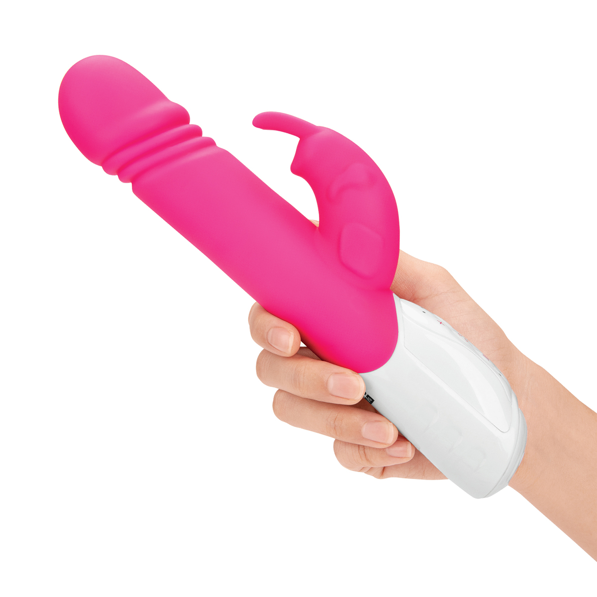 Rabbit Essentials Кролик-вибратор с толкающей головкой THRUSTING RABBIT розовый