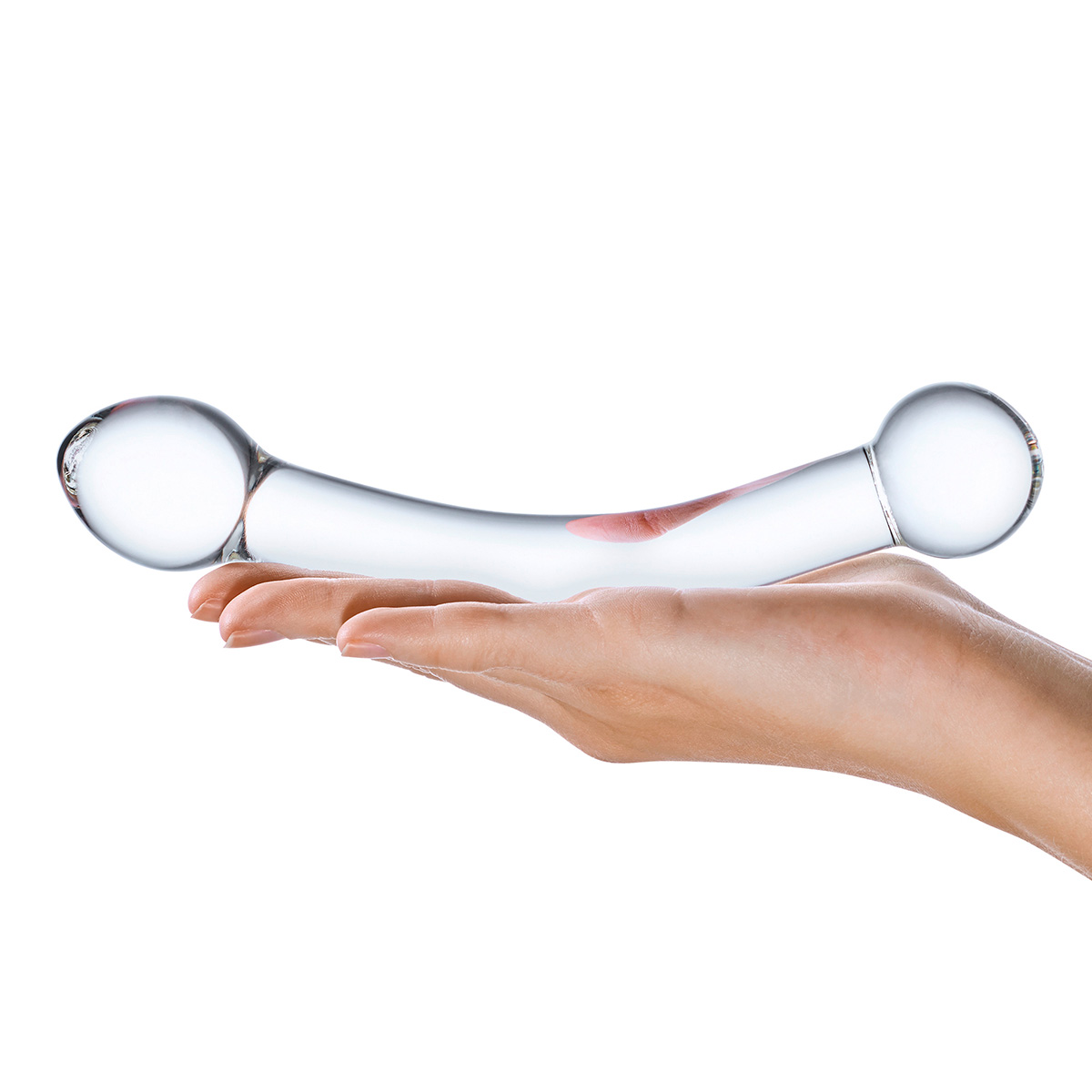 Glas Прозрачный фаллос для точки G Curved G-Spot Stimulator