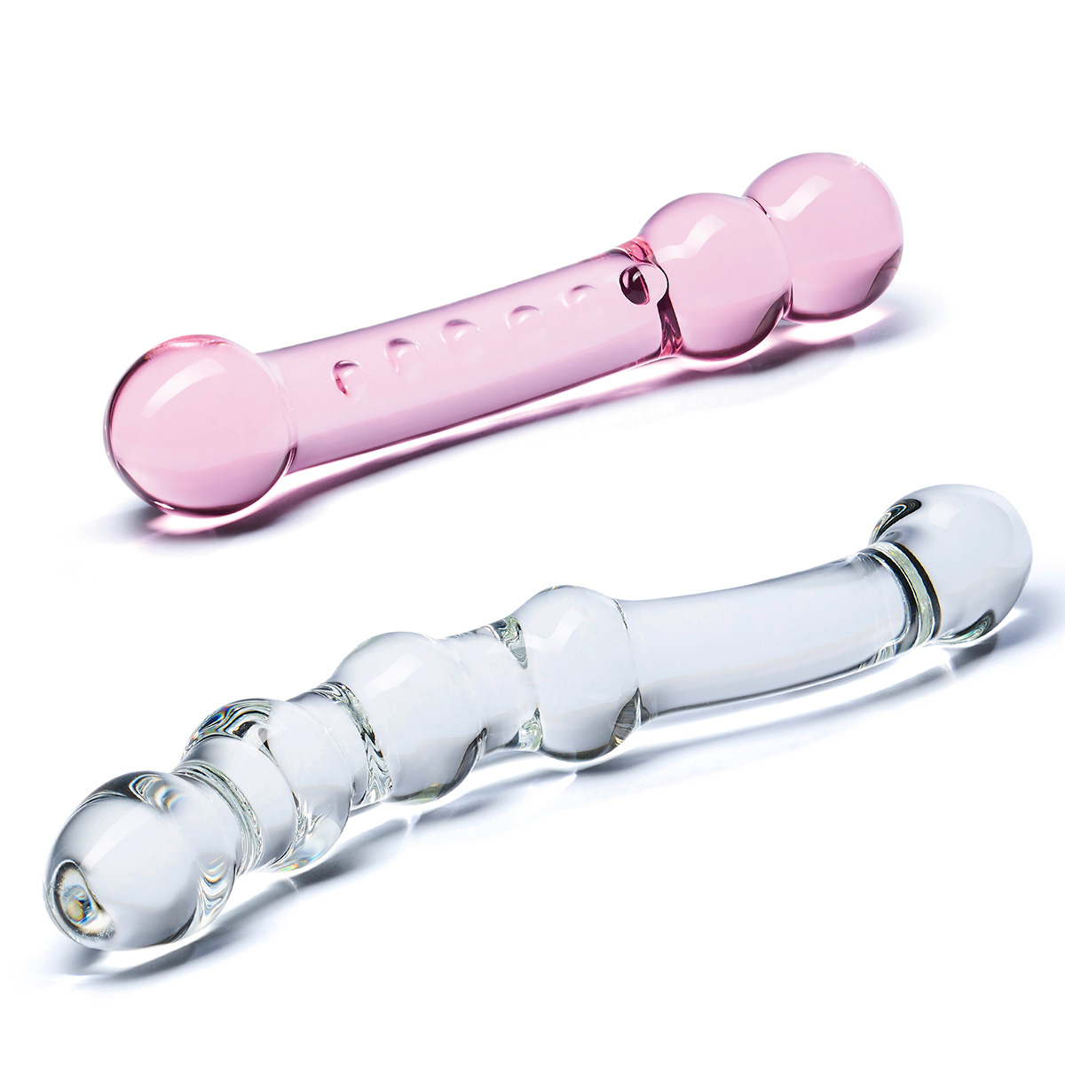 Glas Сет из 2-х стеклянных двухголовых дилдо PLEASURE SET