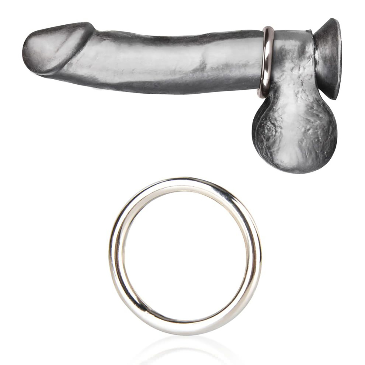 BlueLine Стальное эрекционное кольцо 5,5 см STEEL COCK RING