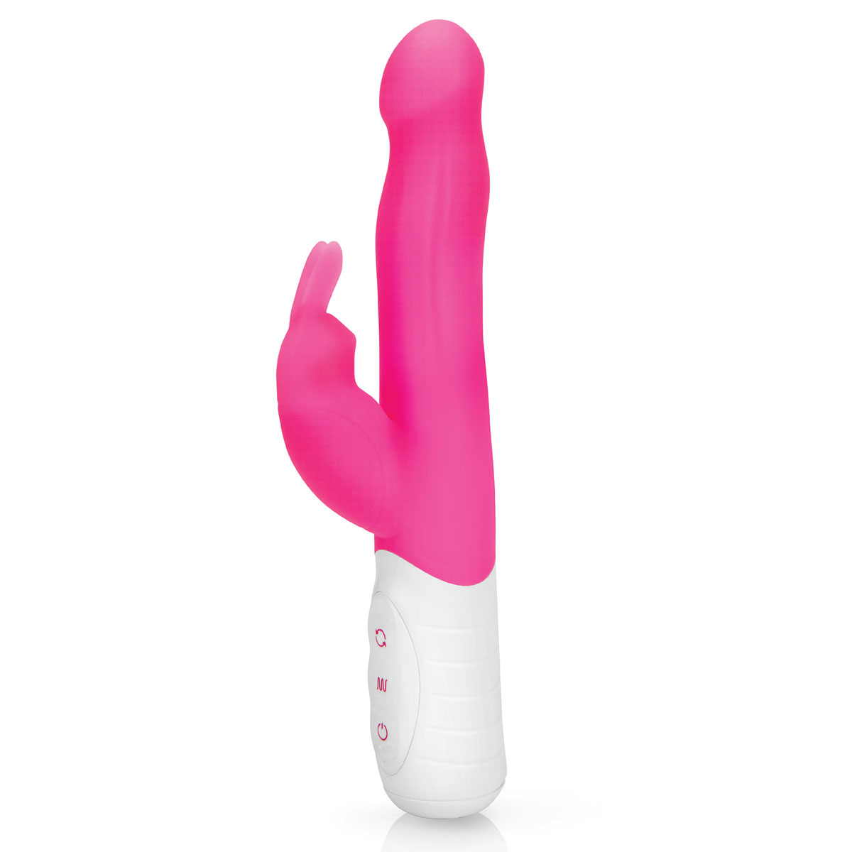 Rabbit Essentials Тонкий кролик-вибратор SLIM SHAFT RABBIT розовый