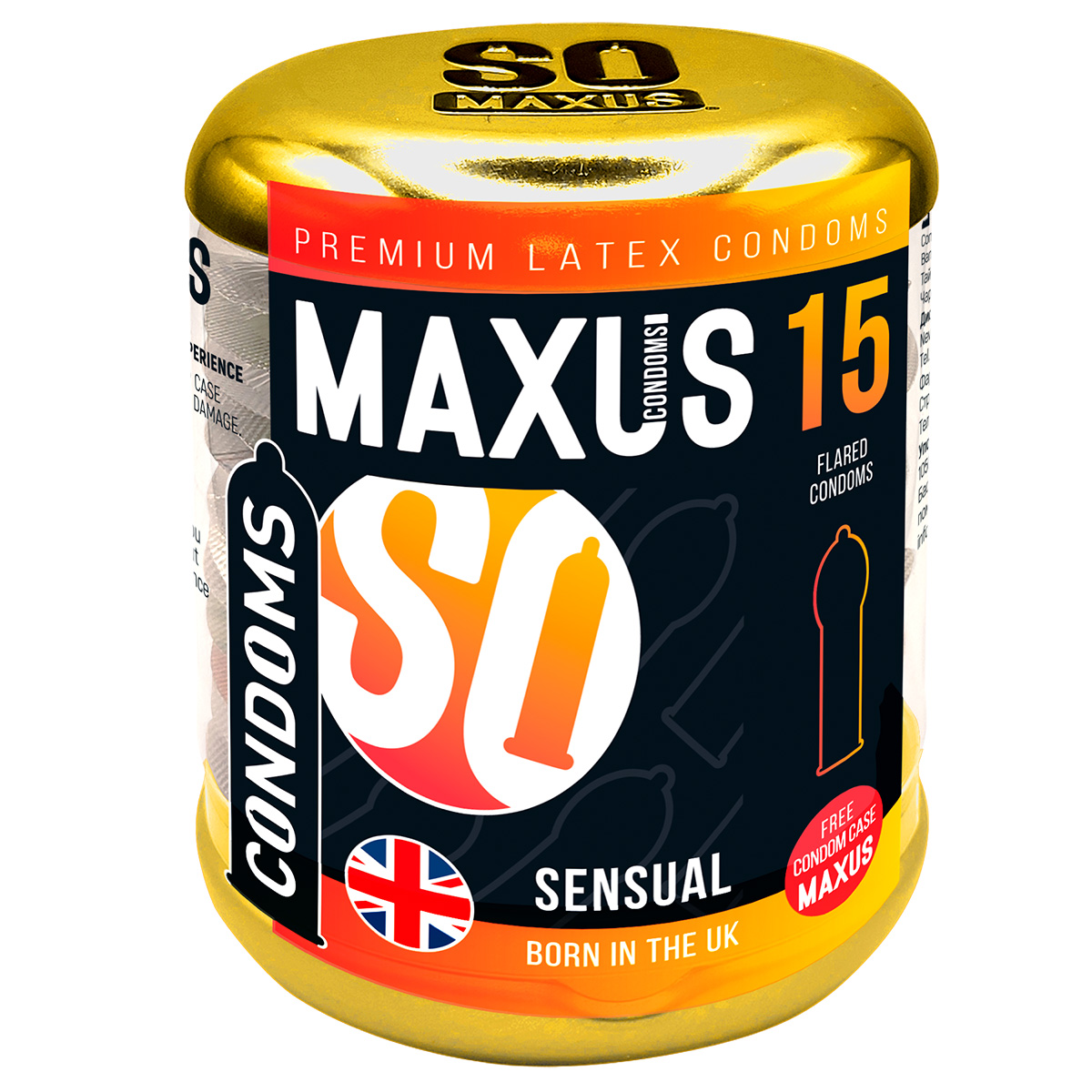 Maxus Презервативы гладкие MAXUS Sensual №15 в большом кейсе