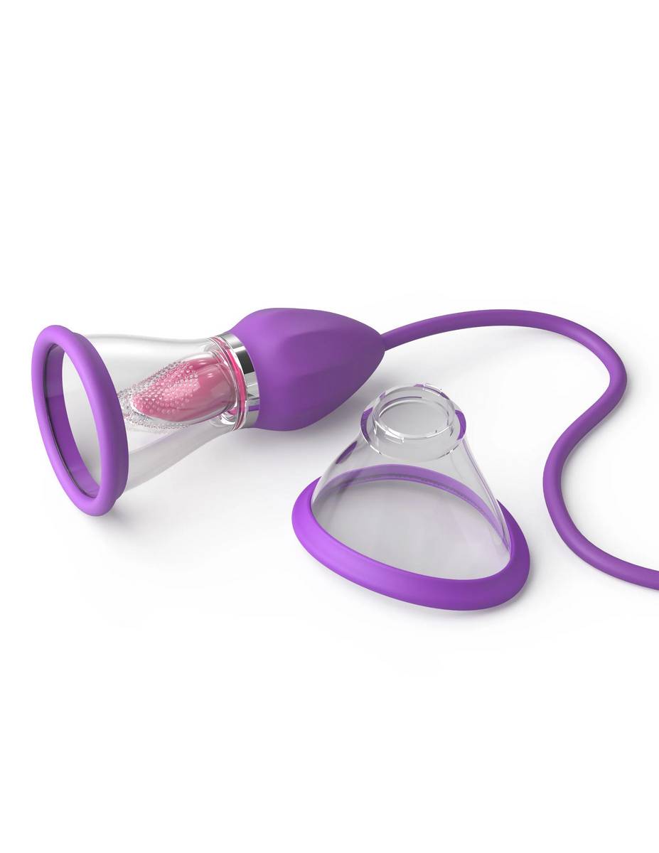 Вибростимулятор с помпой и имитатором языка Her Ultimate Pleasure Max