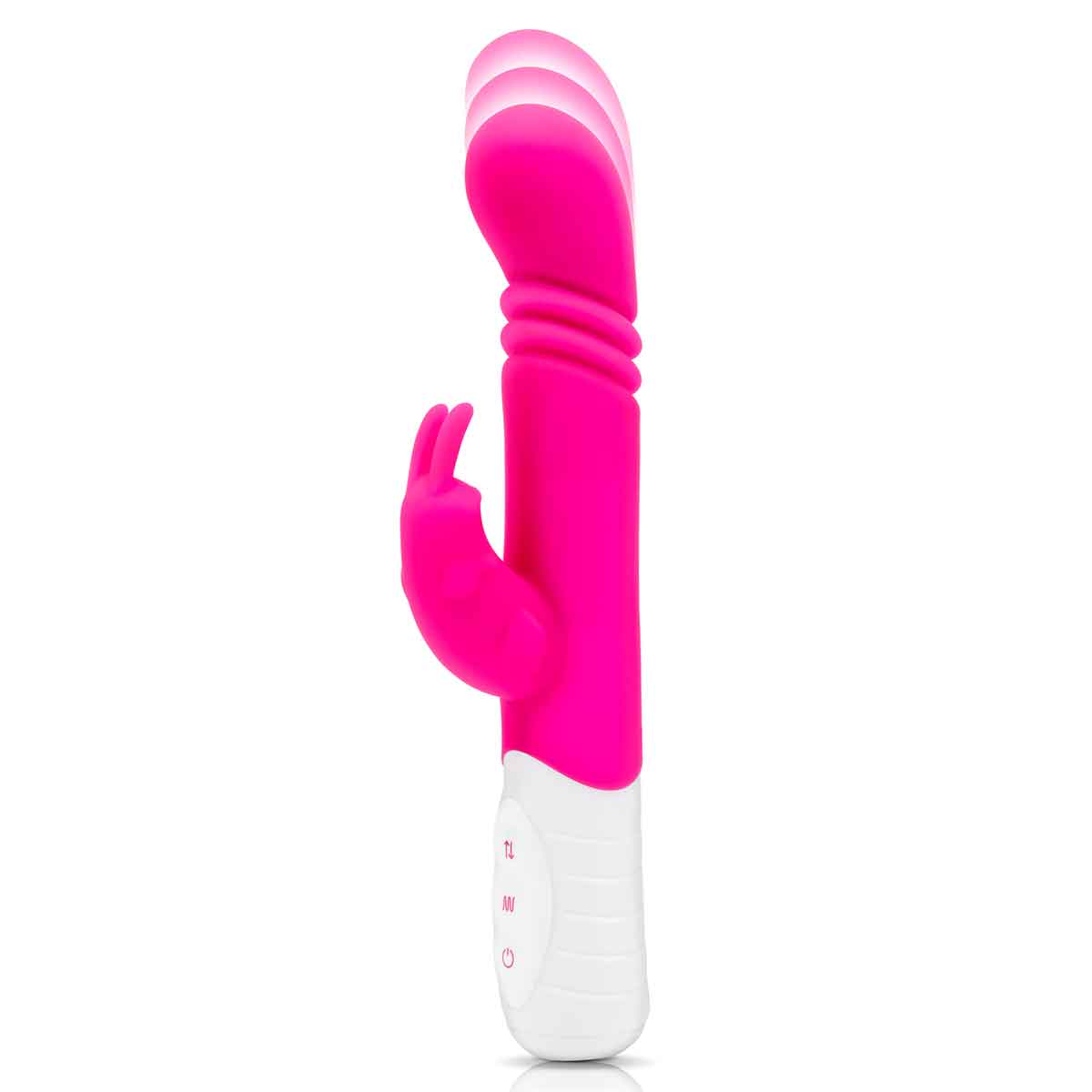 Rabbit Essentials Небольшой тонкий розовый массажер для G-точки SLIM SHAFT THRUSTING G-SPOT RABBIT