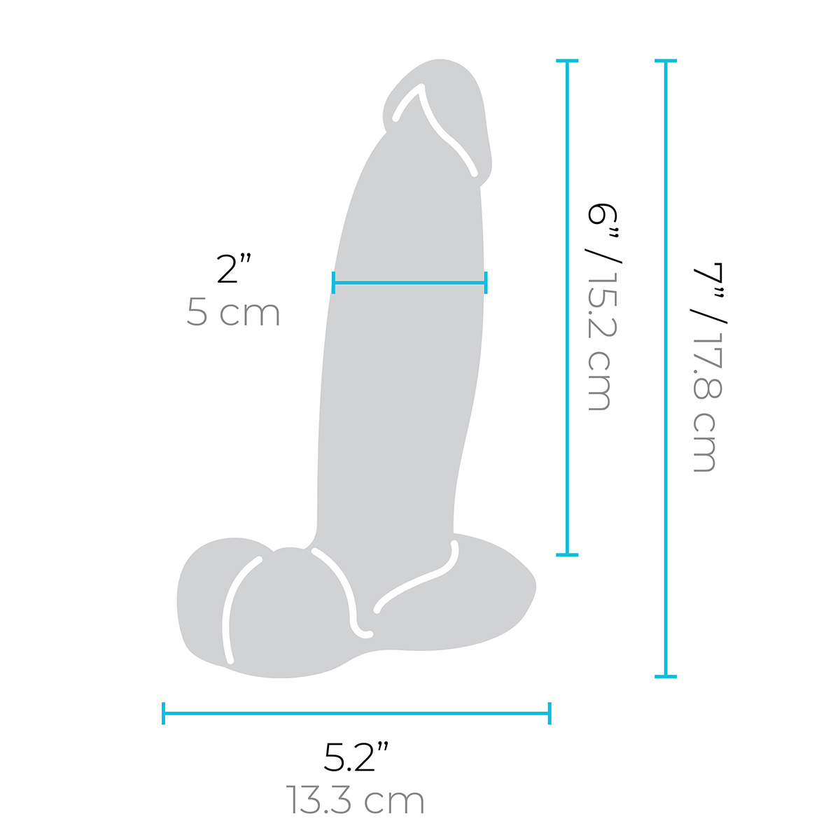 b-Vibe Анальный реалистичный фаллоимитатор SLIPSKIN REALISTIC GIRTHY 7 in