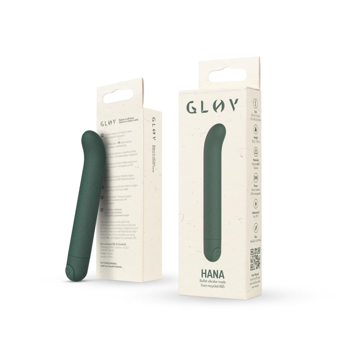 Gløv Вибромассажер из ЭКО пластика для G-точки Gløv Eco G-spot Vibrator