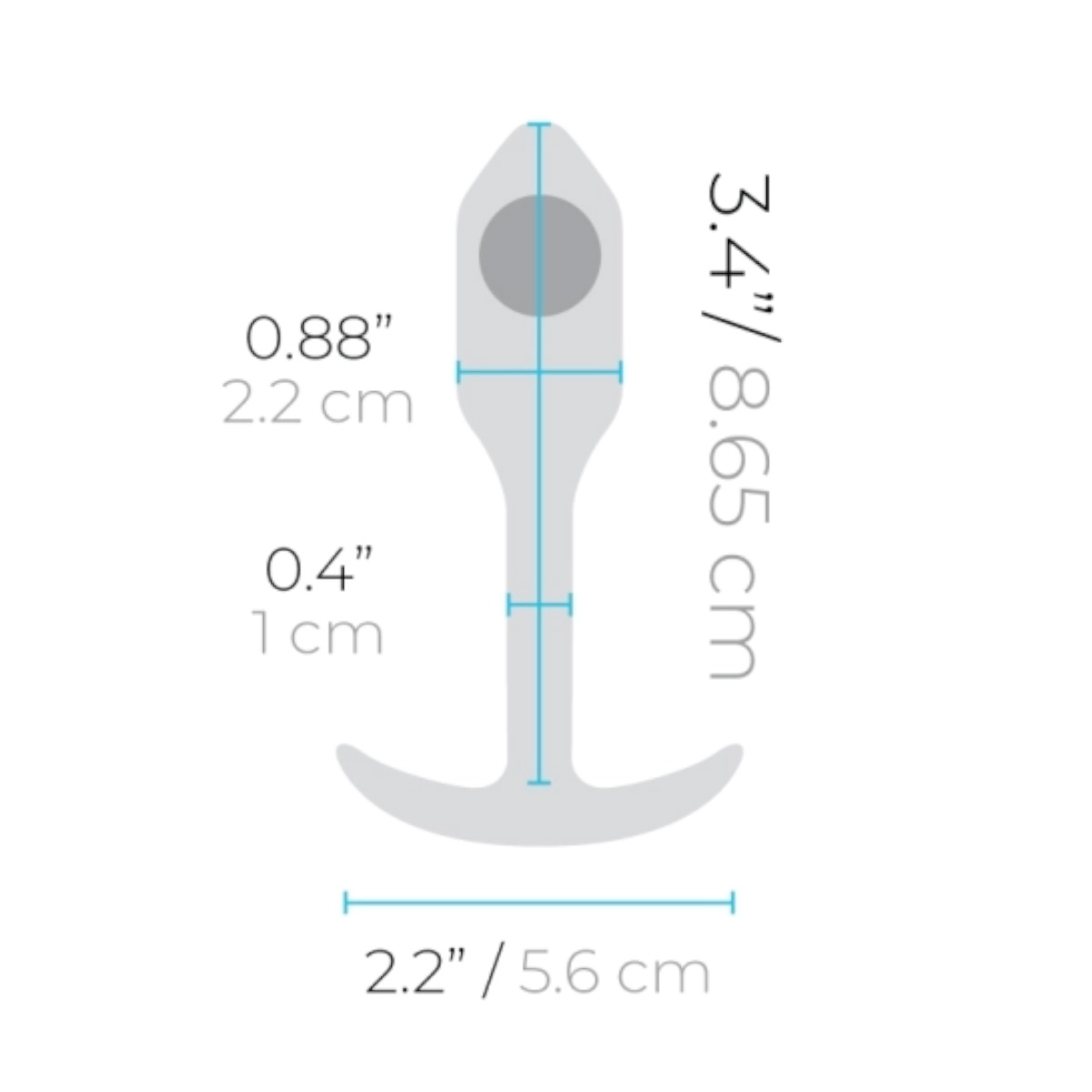 b-Vibe Профессиональная пробка для ношения B-vibe Snug Plug 1 черная