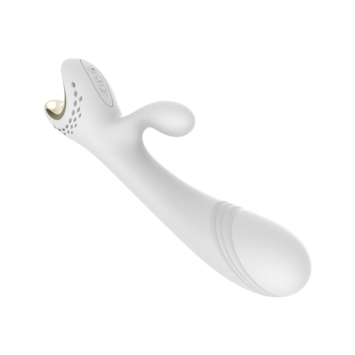 Tracy's Dog Мощный белый вибромассажер-кролик VX007 Strong Rabbit Vibrator
