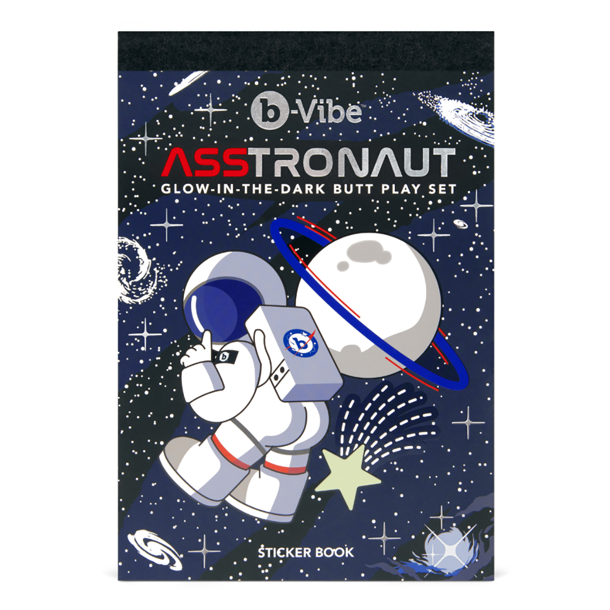 b-Vibe Светящийся в темноте анальный набор ASSTRONAUT GLOW IN THE DARK SET