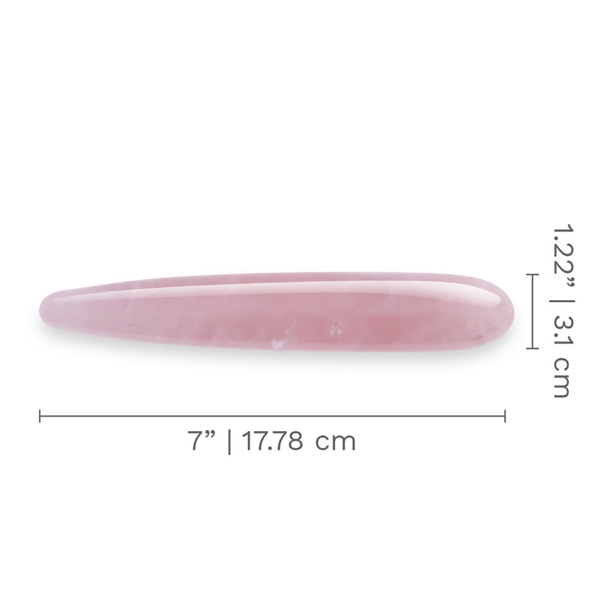 le WAND Массажер тонкий le WAND Crystal Slim Wand розовый кварц