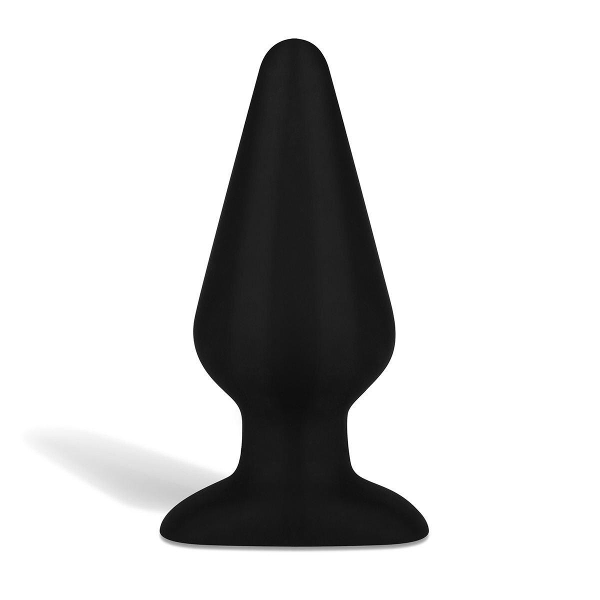 All about anal Большой черный плаг из силикона Seamless Silicone Butt Plug 6in
