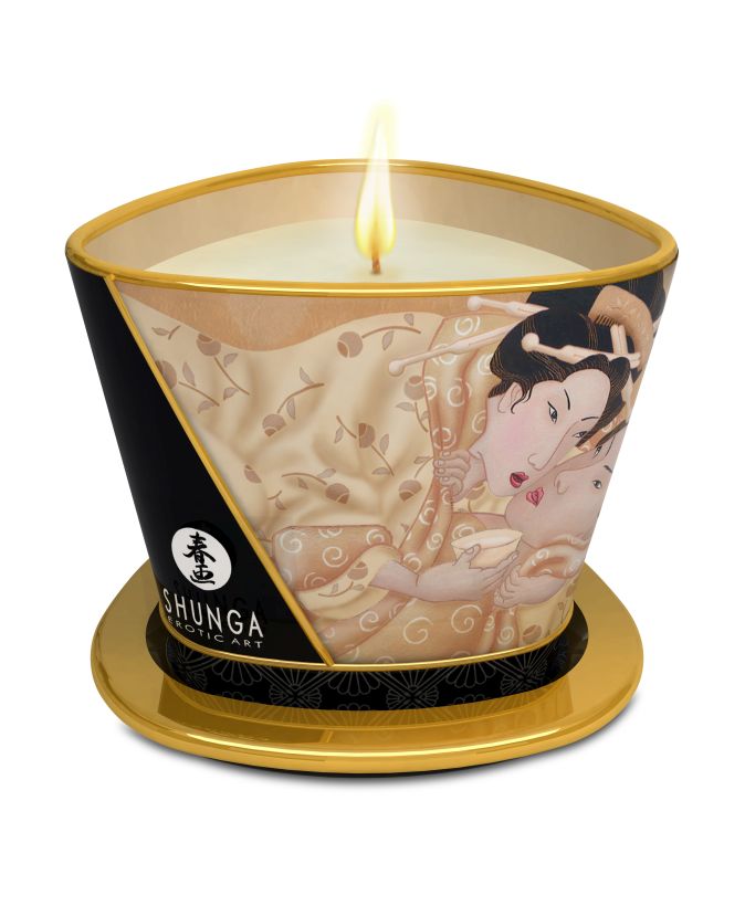 Массажное аромамасло в виде свечи, Vanilla Fetish, Ванильный фетиш, 170 мл