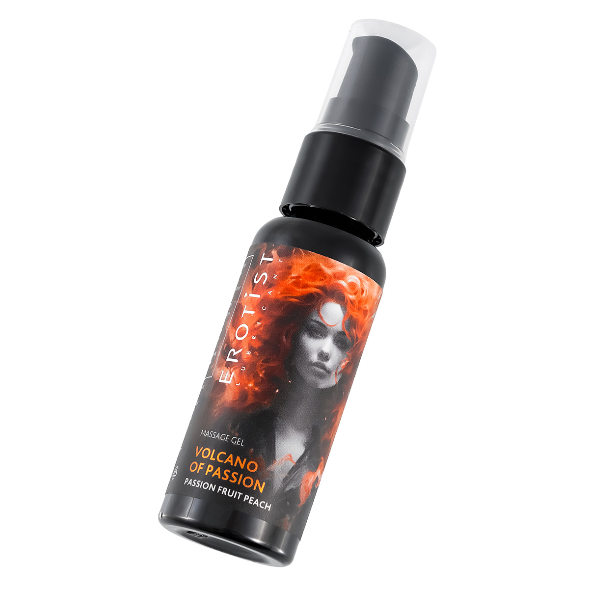 Erotist Гель Erotist с эффектом вибрации вкус персик-маракуйя VOLCANO OF PASSION PASSION FRUIT PEACH 25 мл