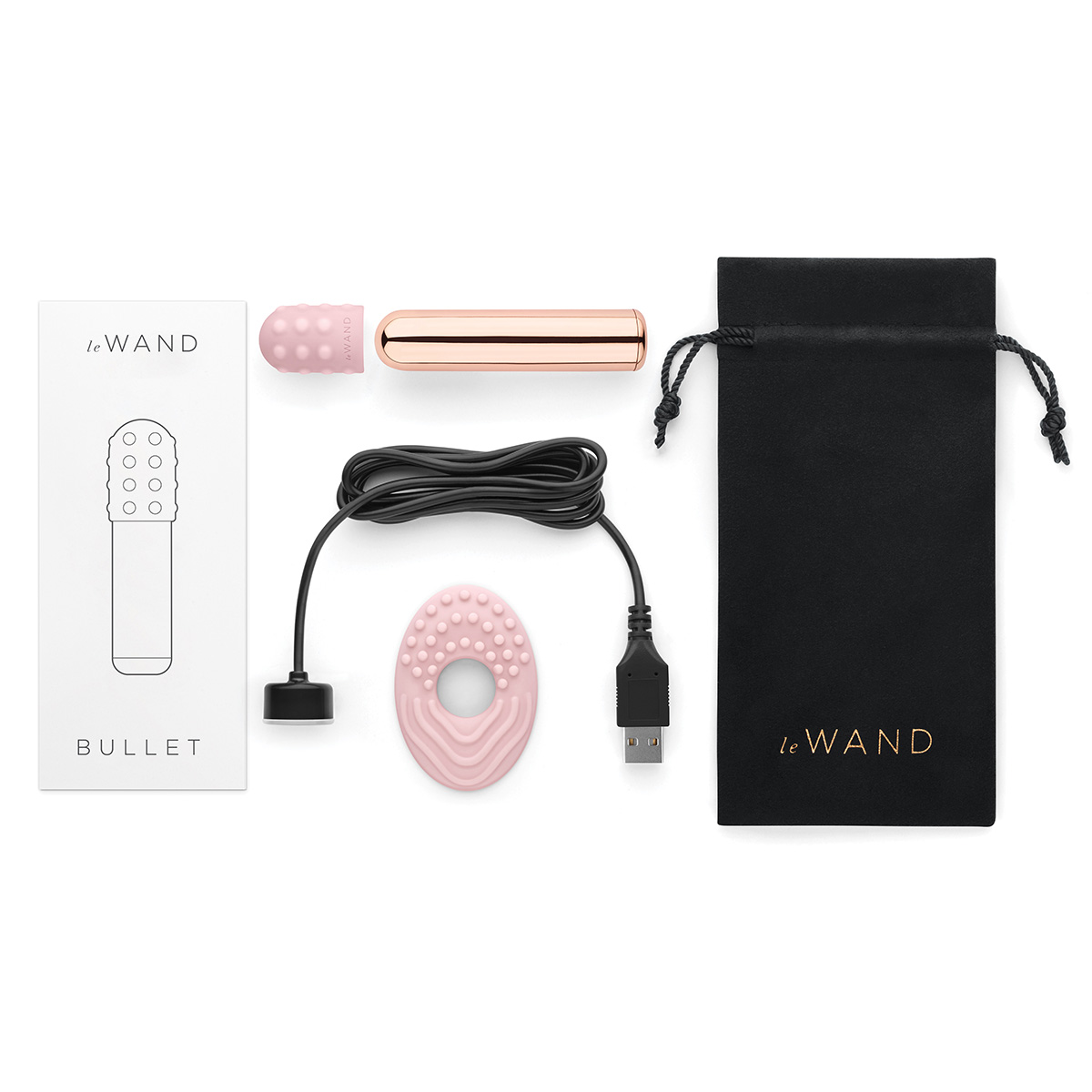 le WAND Люксовый мини-вибратор le WAND Bullet розовое золото