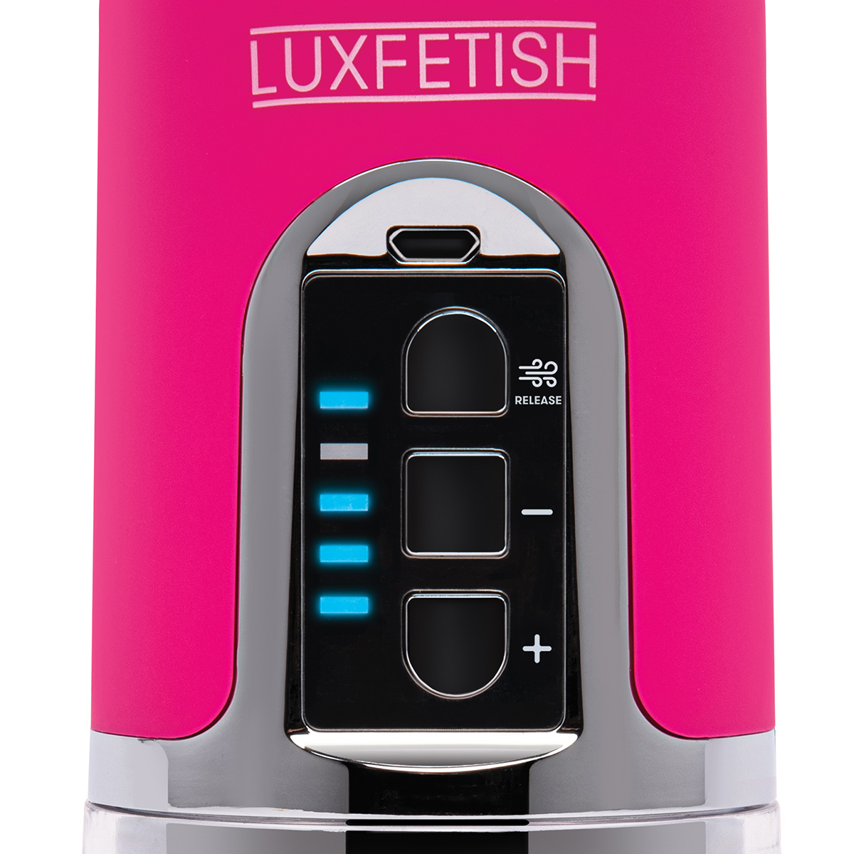 Lux Fetish Вакуумный насос-помпа для клитора Rechargeable 4-Function Auto Pussy Pump With Clit 20 Clamp