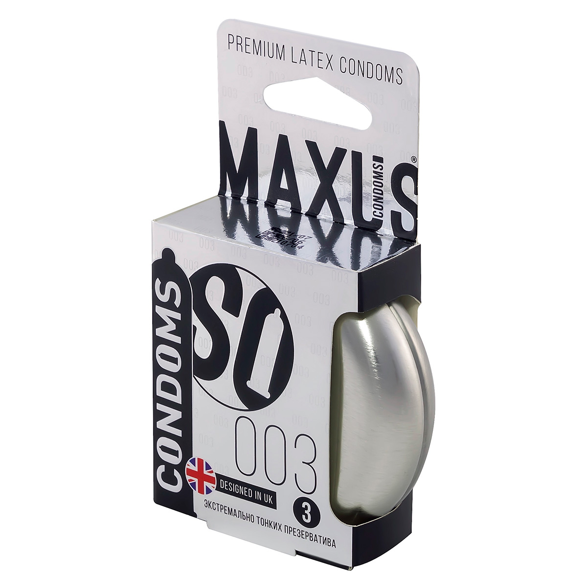 Maxus Презервативы в железном кейсе экстремально тонкие MAXUS 003 №3 - 1 уп (3 шт)
