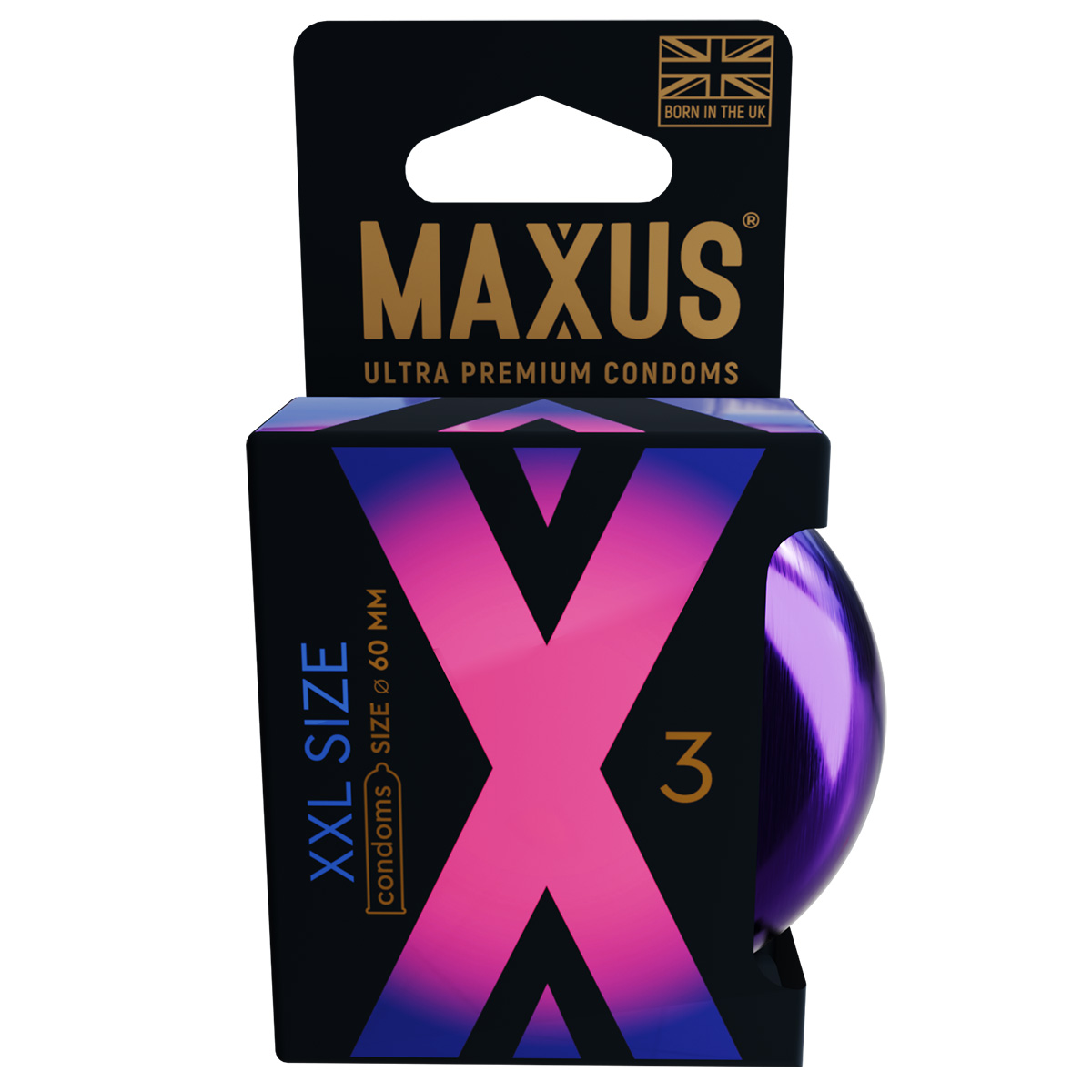 Maxus Презервативы увеличенные MAXUS XXL №3 в железном кейсе