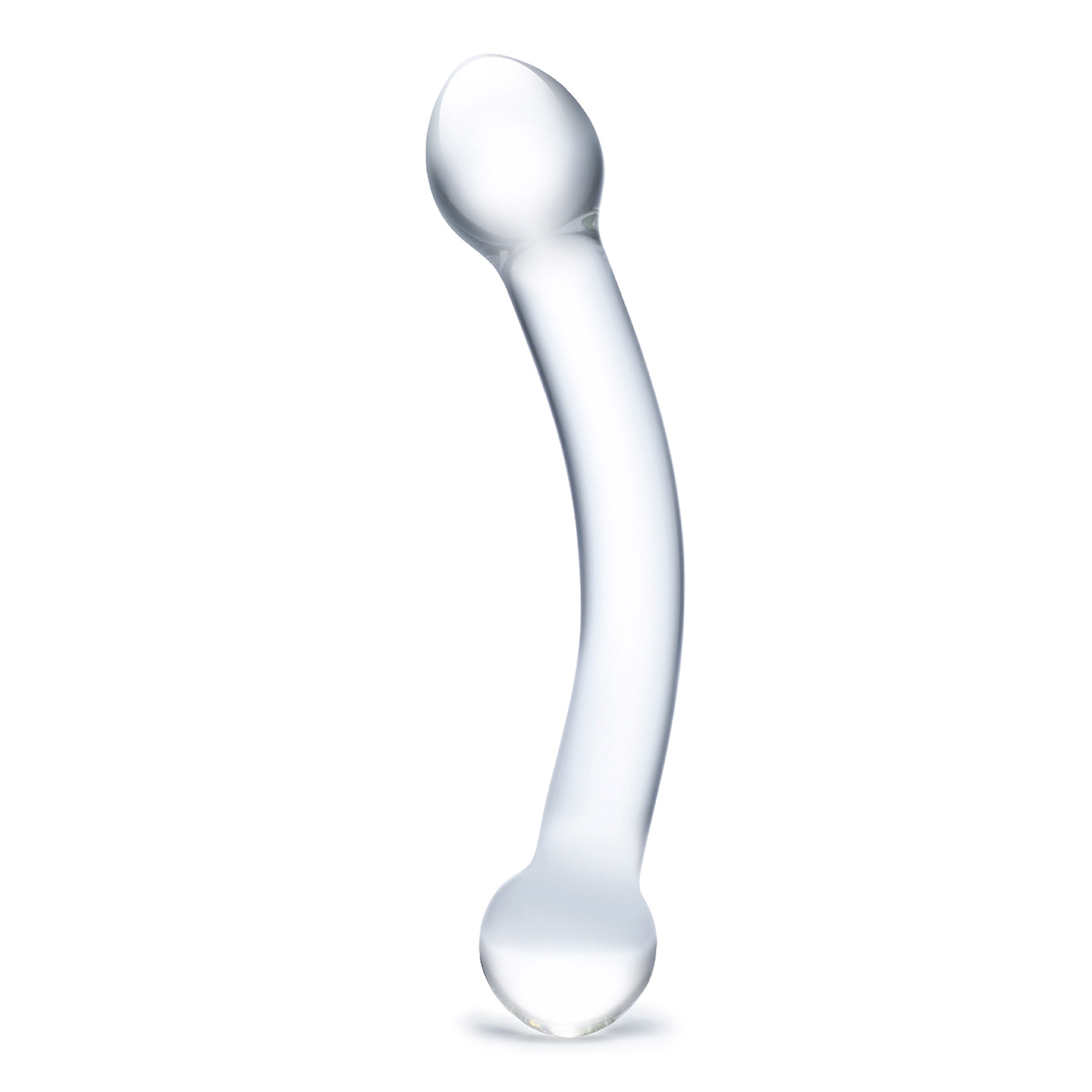 Glas Прозрачный фаллос для точки G Curved G-Spot Stimulator