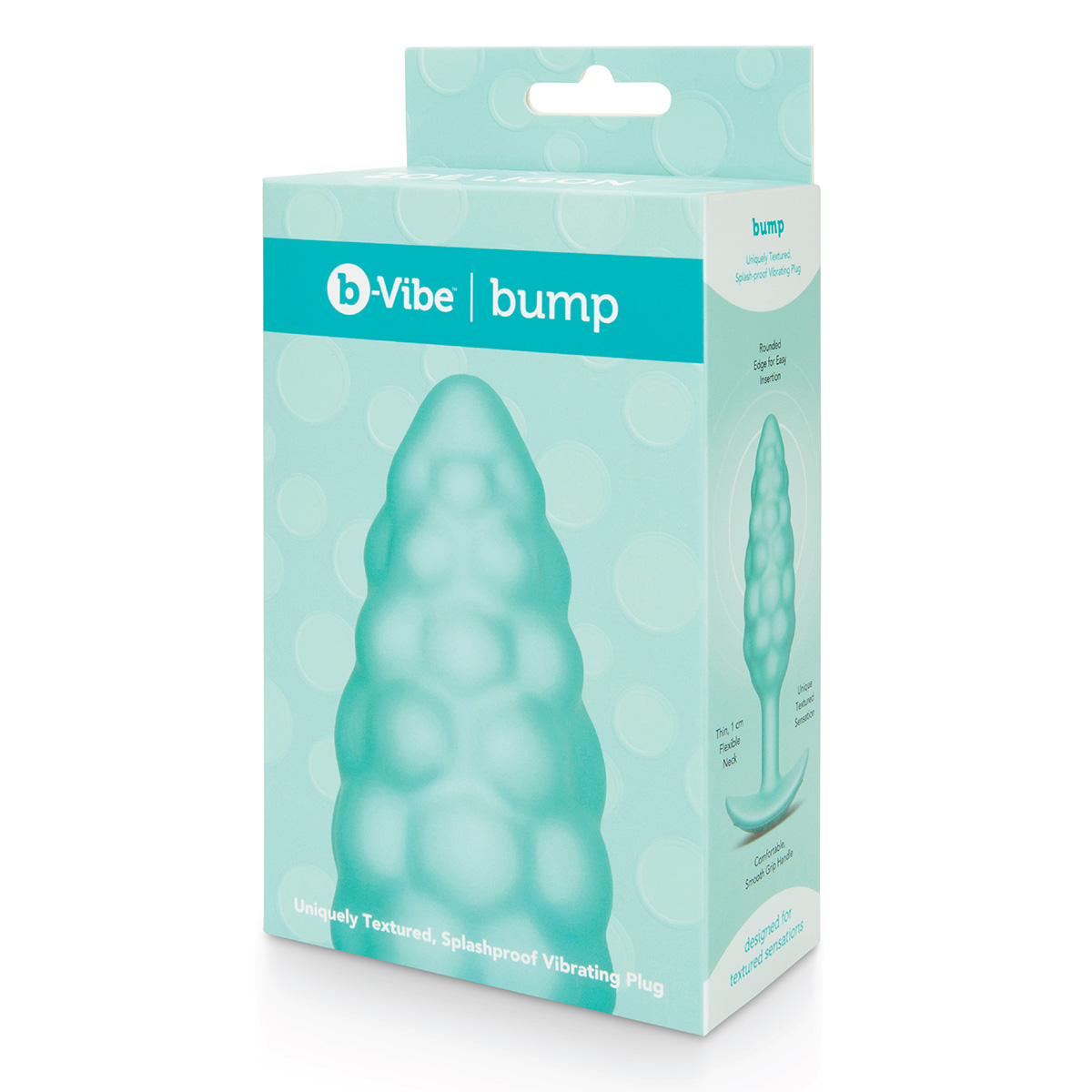 b-Vibe Анальный текстурированный плаг с вибрацией от b-Vibe Bump