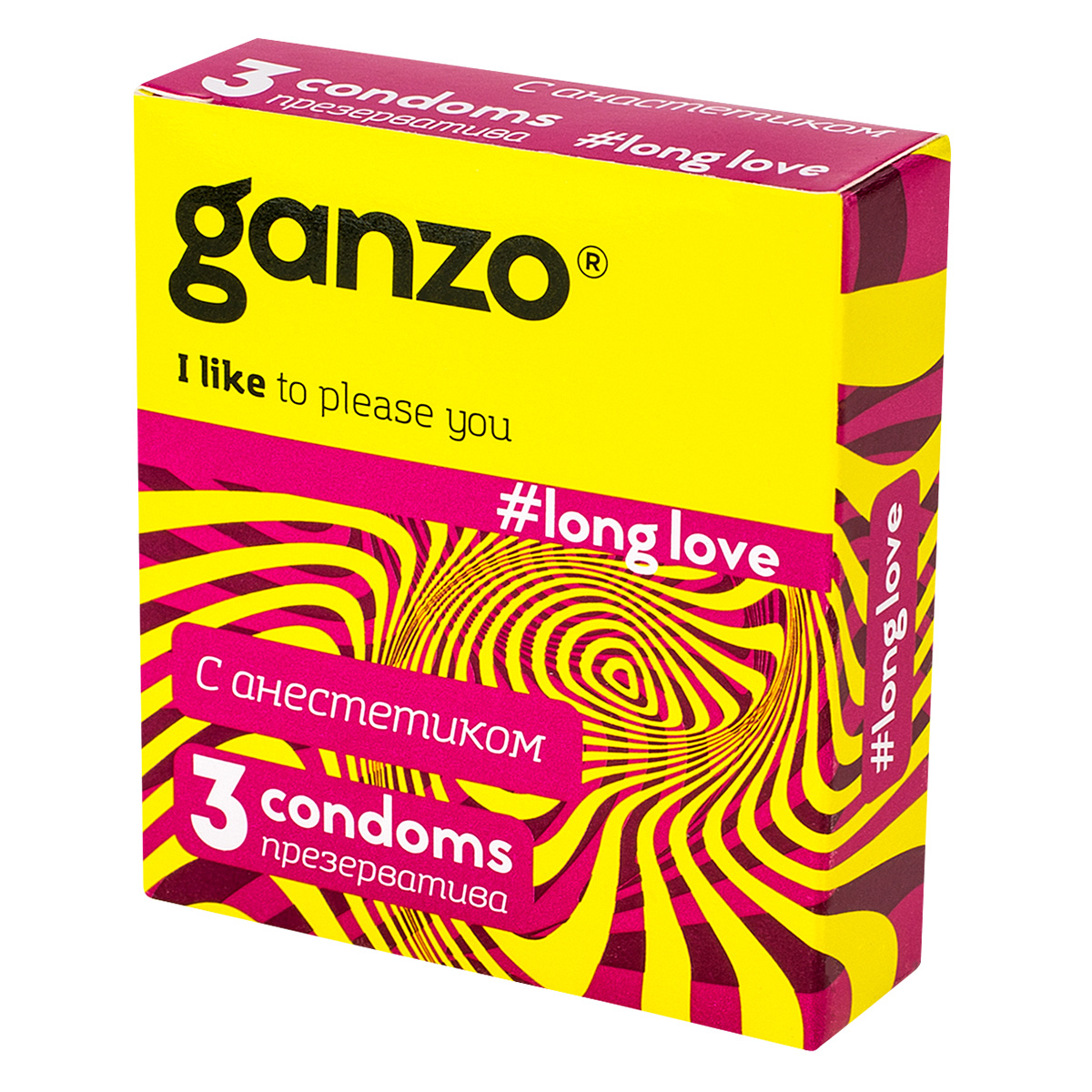 Ganzo Презервативы GANZO Long love №3 с анестетиком -1 уп (3 шт)