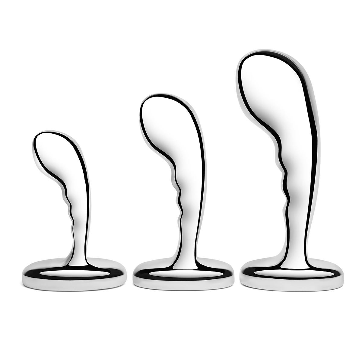 b-Vibe Набор стальных стимуляторов простаты STAINLESS STEEL P-SPOT TRAINING SET