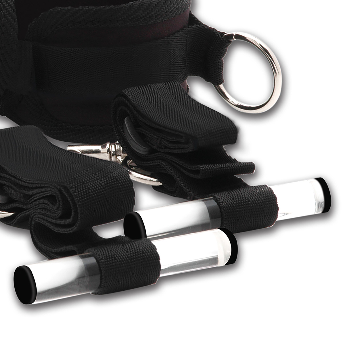 Lux Fetish Черные фиксаторы с креплением к двери Closet cuffs