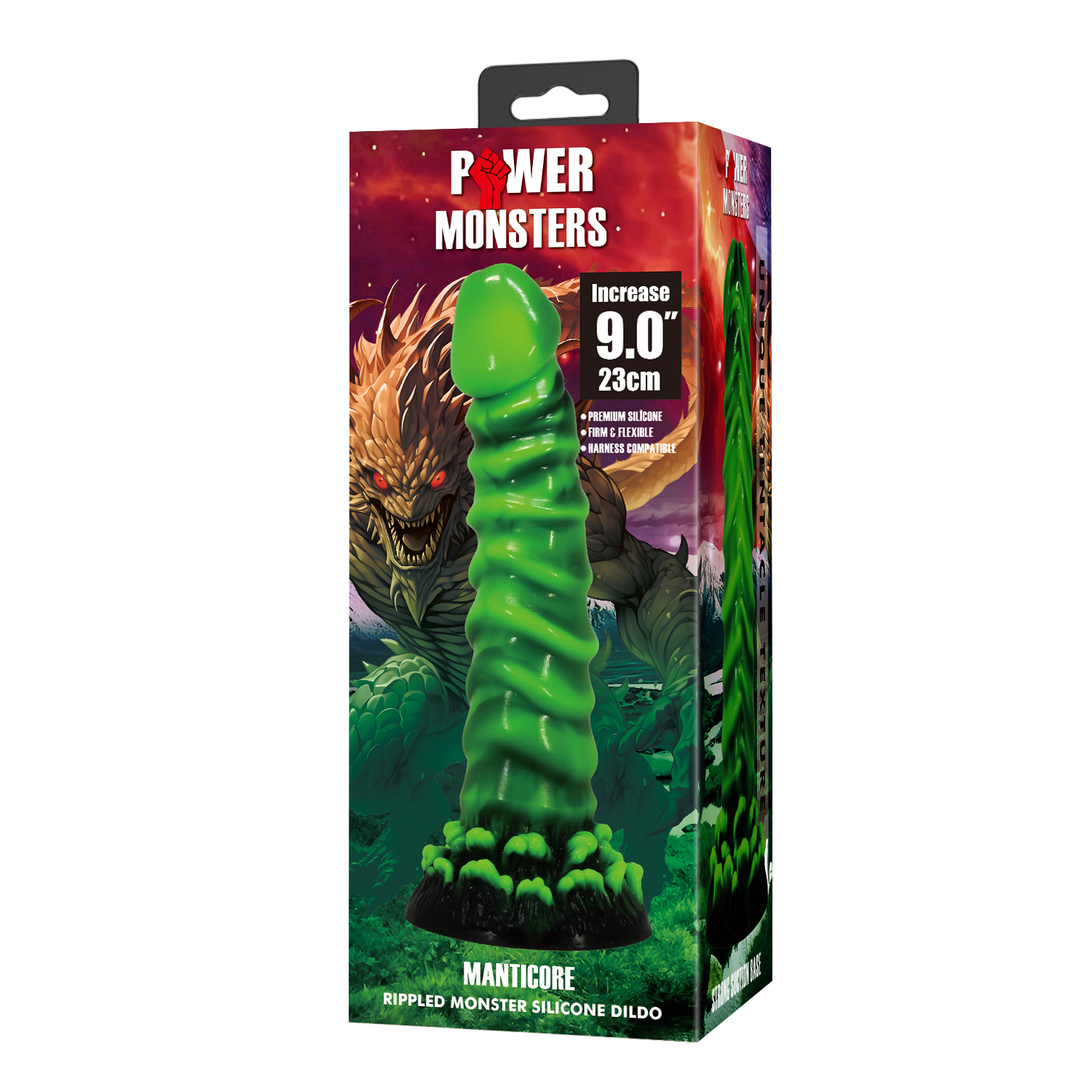 Manticore, фаллоимитатор на присоске, серии Power Monsters, 23 см