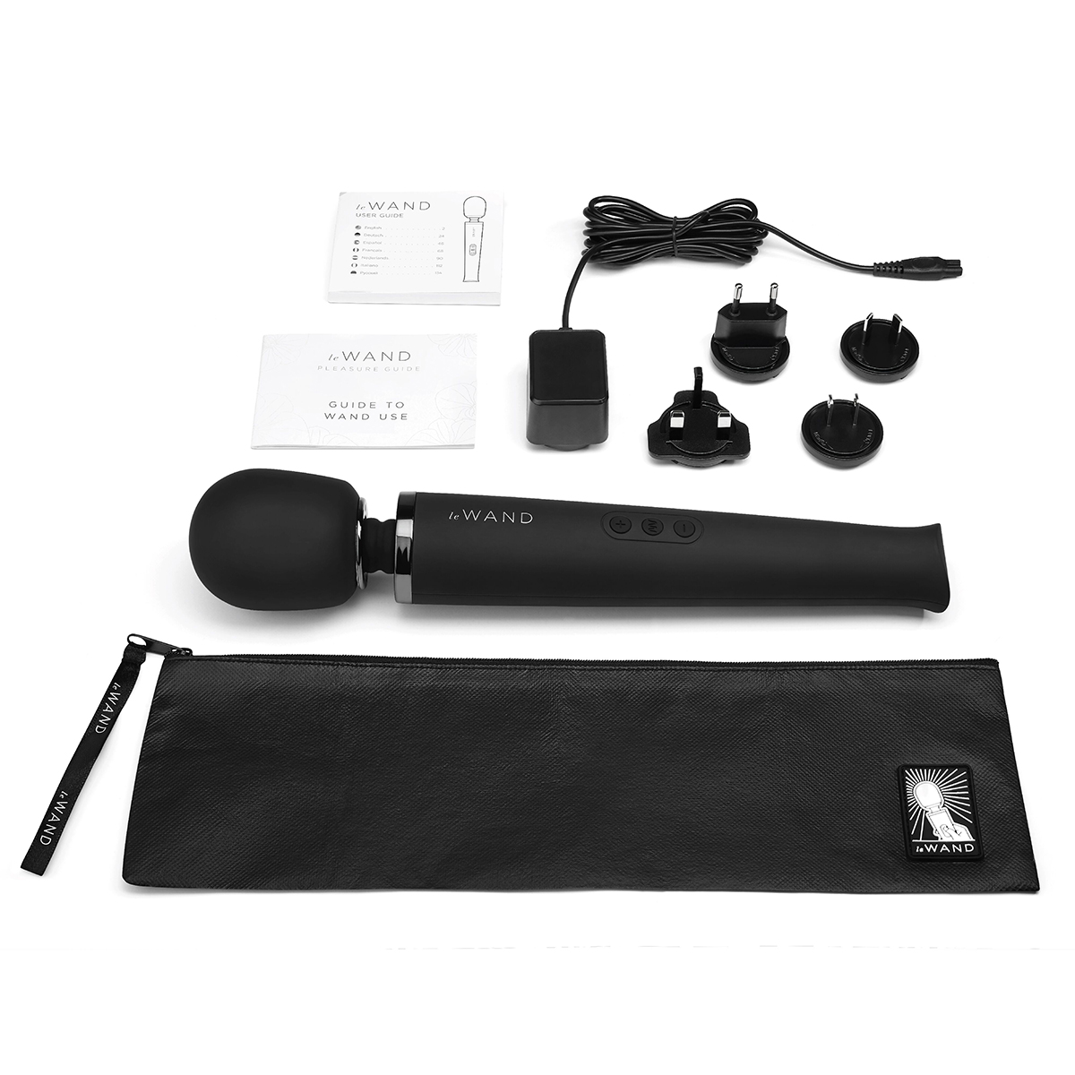 le WAND Роскошный черный матовый вибромассажер le WAND Original Massager
