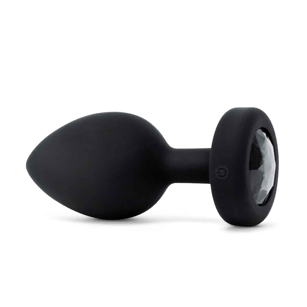 b-Vibe Вибрирующая втулка Vibrating Jewel Plug XXL черного цвета