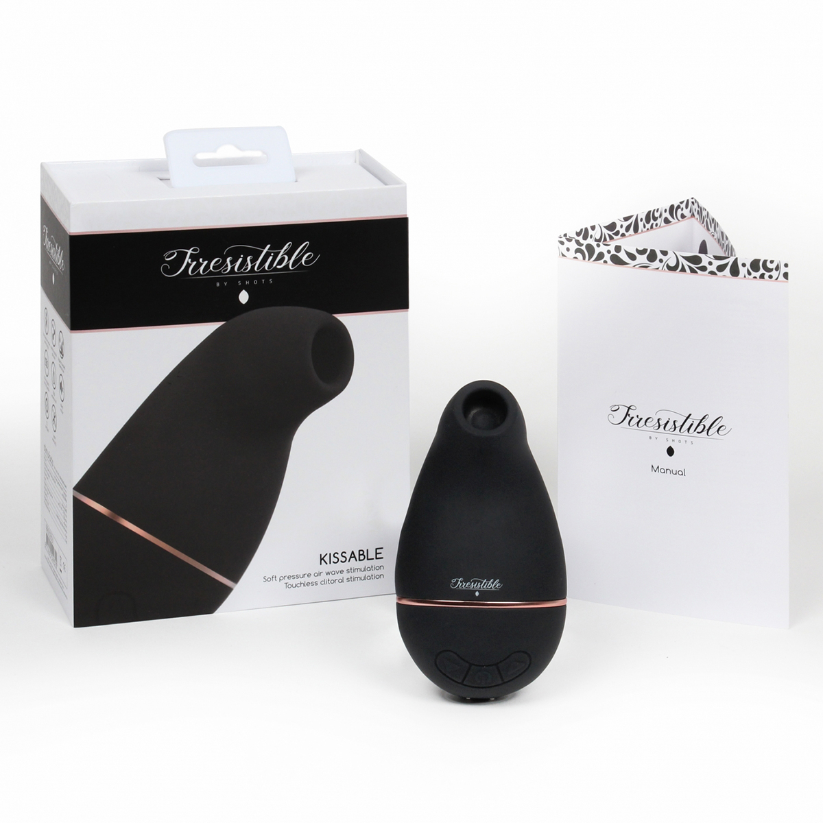 Irresistible Женский нежный массажер Irresistible Kissable Black