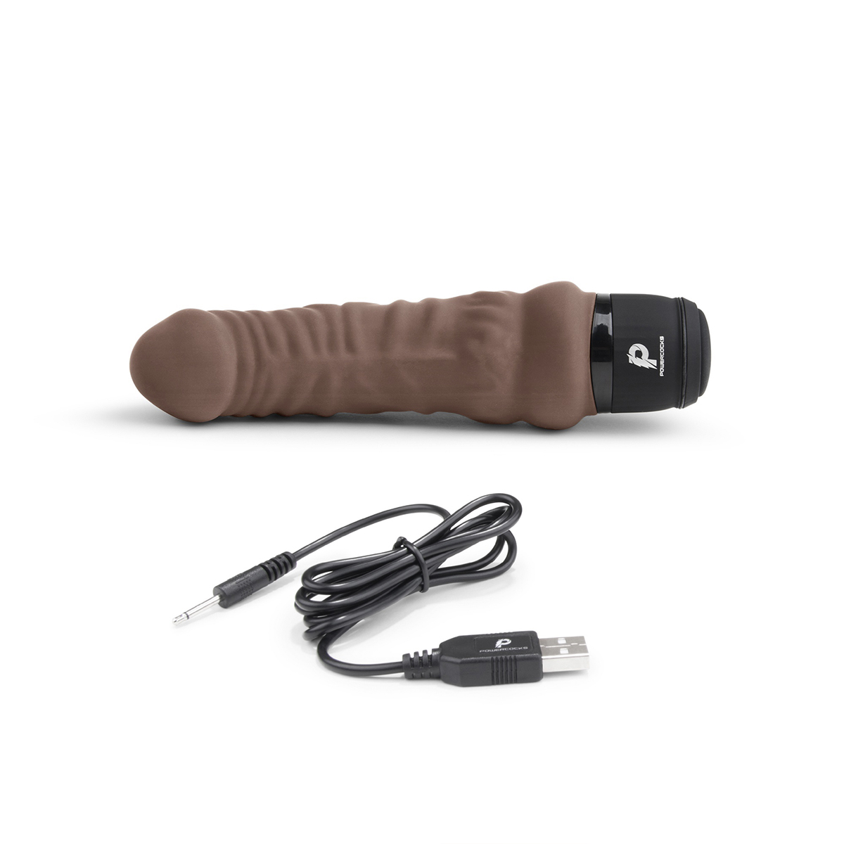 PowerCocks Небольшой массажер 6" Realistic Vibrator шоколад