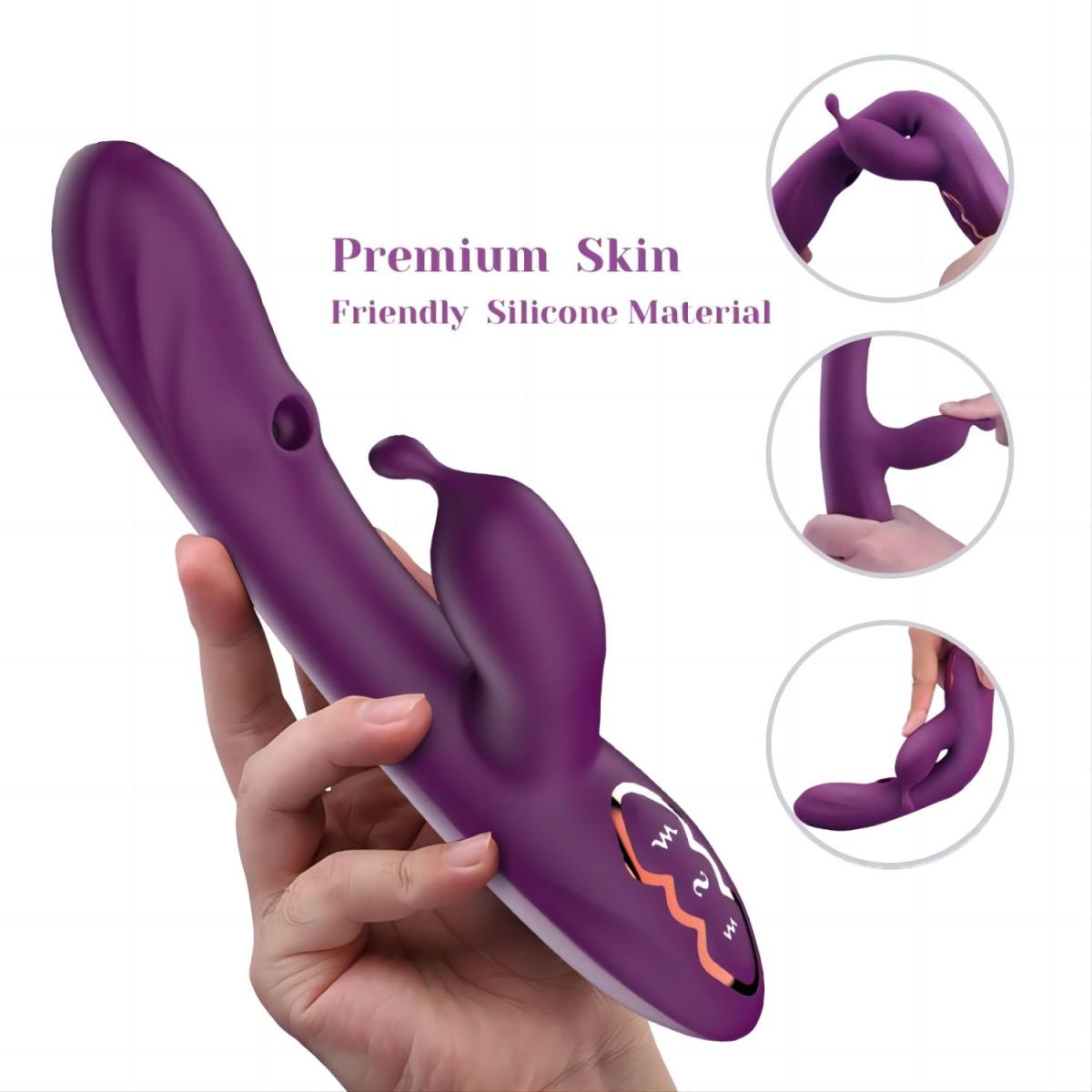 Tracy's Dog Вакуумный вибромассажер-кролик G Spot Alpha Rabbit Vibrator