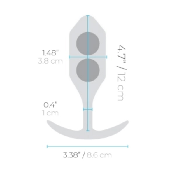 b-Vibe Профессиональная пробка для ношения B-vibe Snug Plug 3 черная