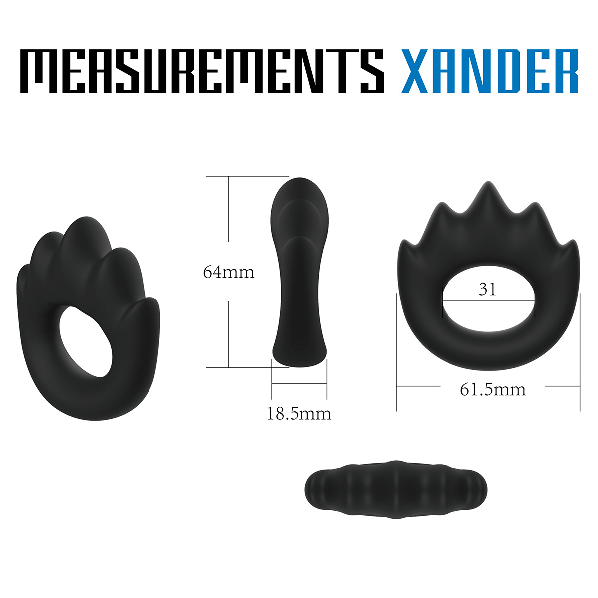 Velv'Or Кольцо с массажными гребнями эрекционное Velv'Or Rooster Xander