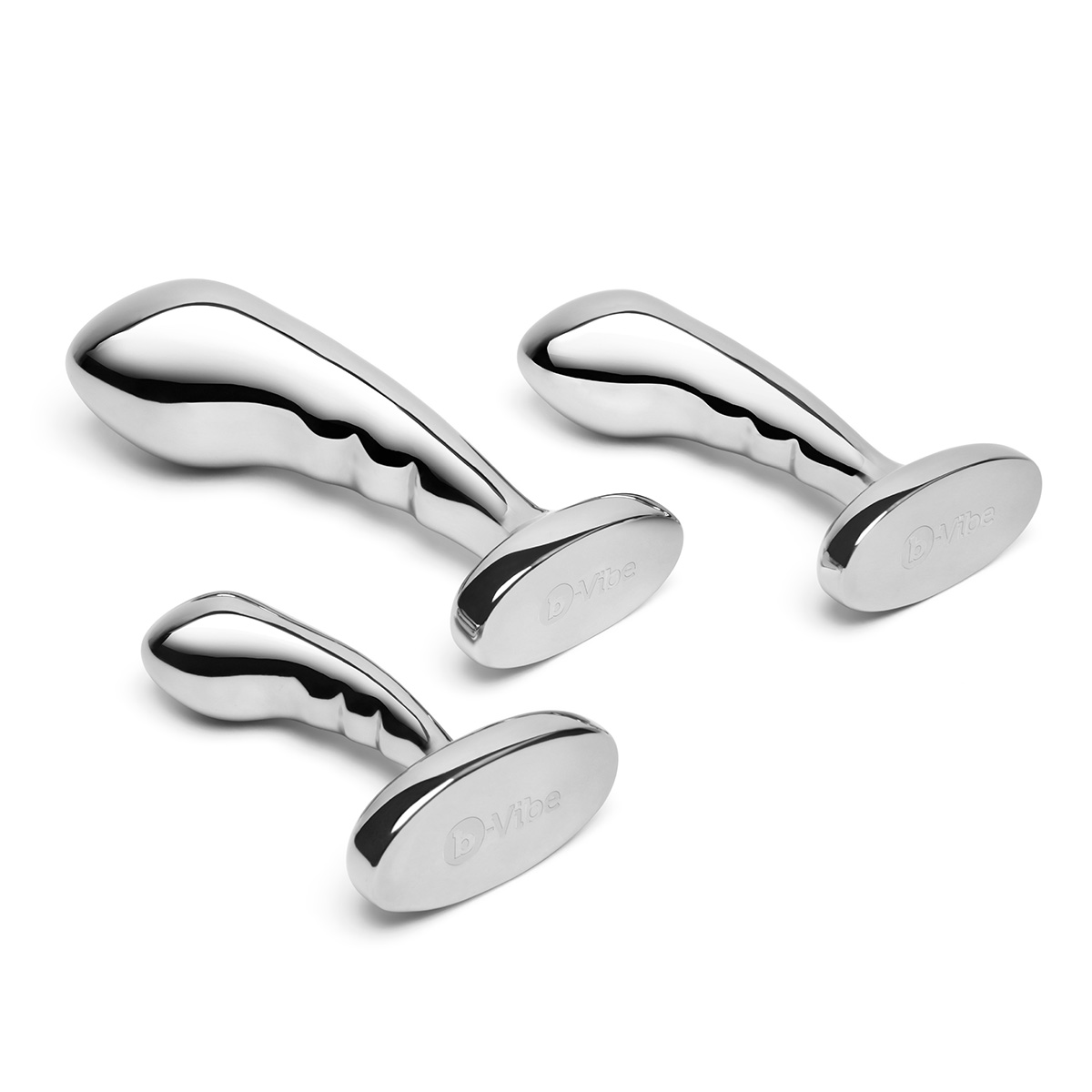 b-Vibe Набор стальных стимуляторов простаты STAINLESS STEEL P-SPOT TRAINING SET