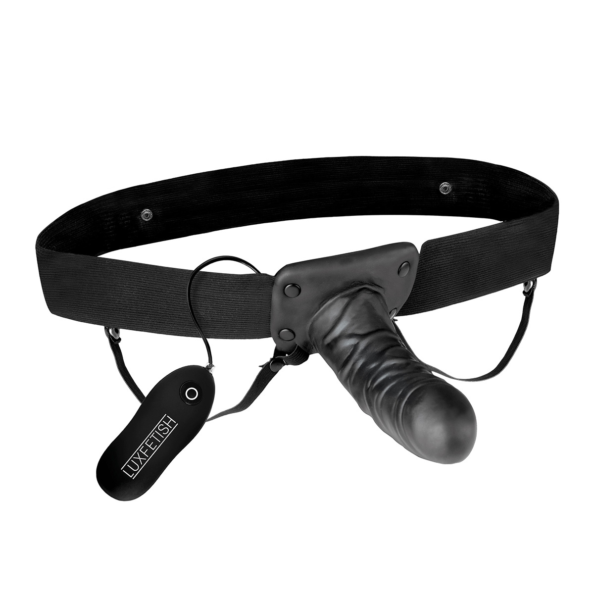 Lux Fetish Вибрирующий полый страпон UNISEX VIBRATING HOLLOW