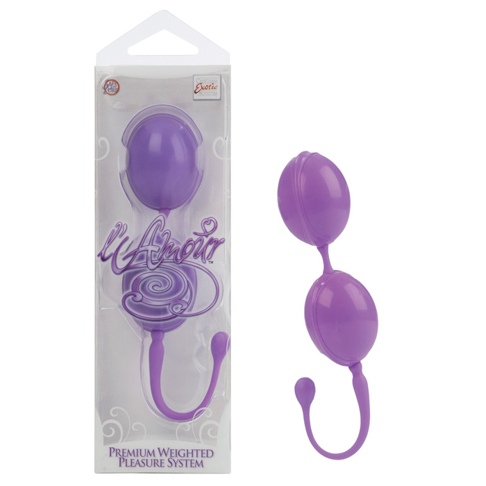 California Exotic Novelties Каплевидные вагинальные шарики L'AMOUR фиолетовые